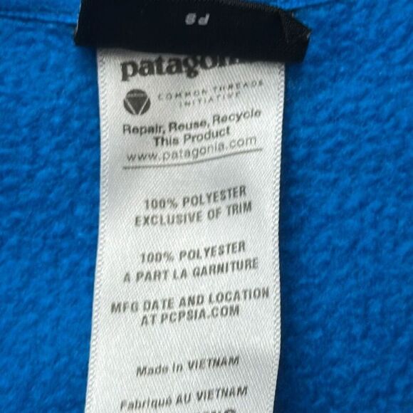 Patagonia Worn Wear Women's Micro D 1/4-Zip Fleece Pullover size M Medium Blue - Picture 5 of 16